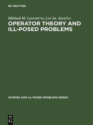 cover image of Operator Theory and Ill-Posed Problems